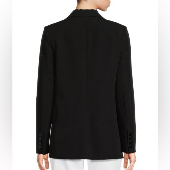 KARL LAGERFELD PARIS Hotfix Embellished Blazer black size 6 - Picture 2 of 13